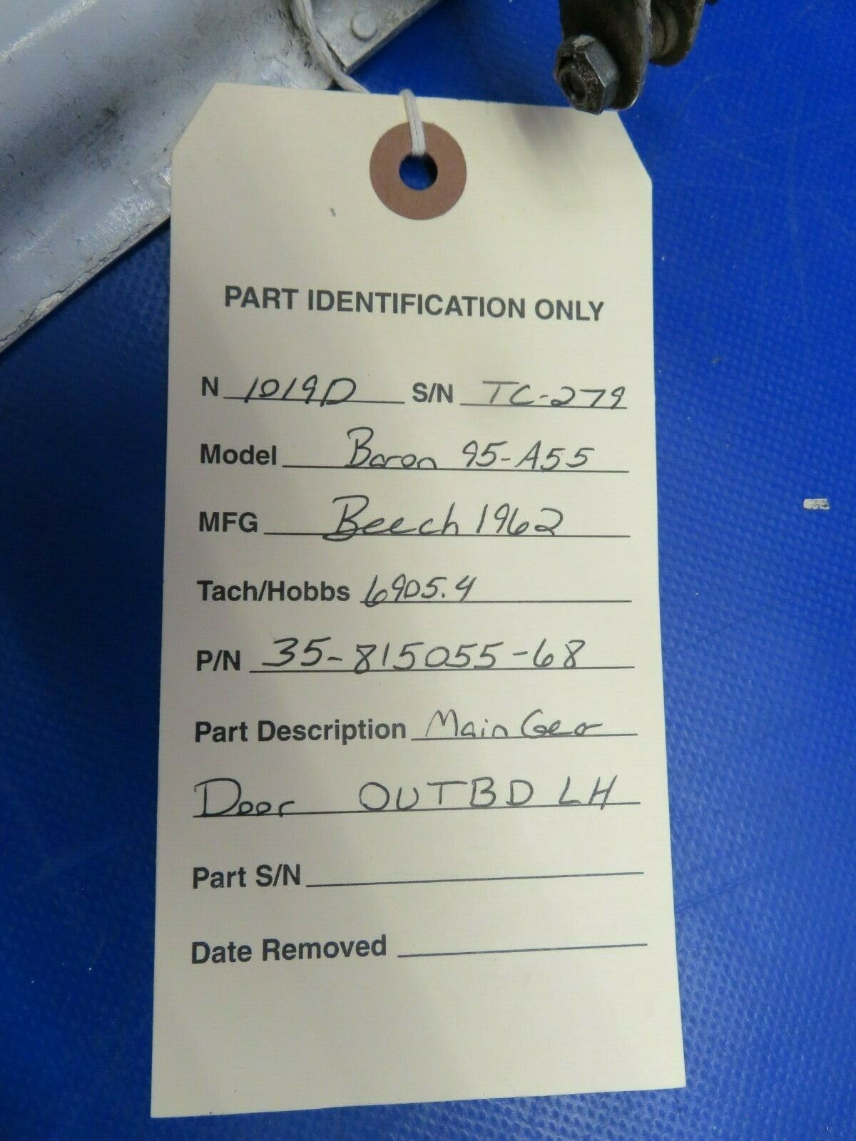 Beech Baron 95-A55 Main Gear Door OTBD LH P/N 35-815055-68 (0420-341)