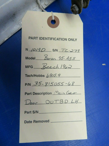 Beech Baron 95-A55 Main Gear Door OTBD LH P/N 35-815055-68 (0420-341)