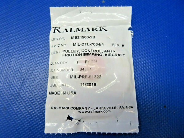 Aircraft Phenolic Pulley Control Anti-Friction Bearing MS24566-2B NOS (0721-774)