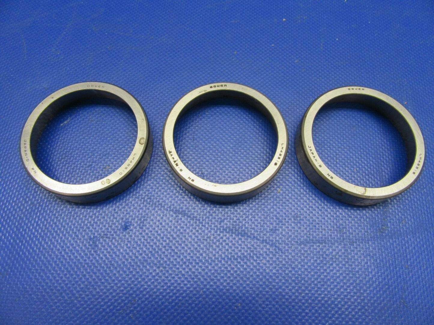 Bower Tapers Bearing Races P/N LM48518 LOT OF 3 (1021-379)