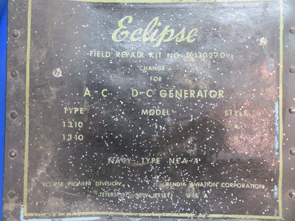 Eclipse Aviation A-C D-C Generator Type 1310 Kit # D-130220 (0123-609)