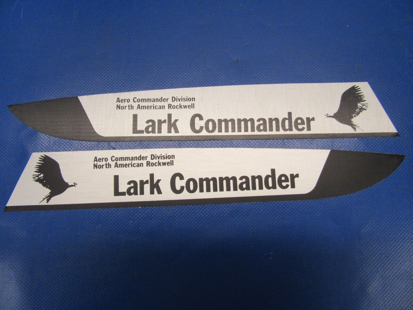 Aero Commander Lark Aluminum Decals / Man Cave / Vintage Aircraft (0617-68)