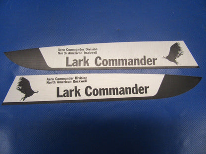 Aero Commander Lark Aluminum Decals / Man Cave / Vintage Aircraft (0617-68)
