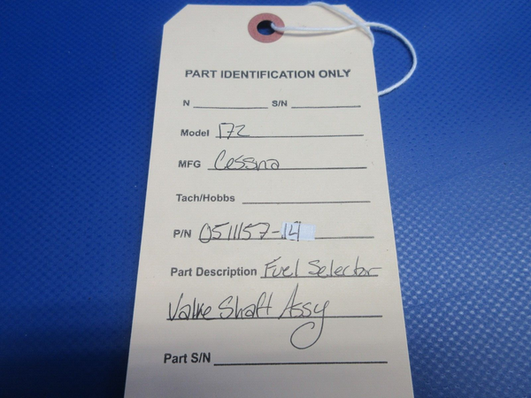 Cessna 172 Fuel Selector valve Shaft Assy P/N 0511157-14 (0224-1117)