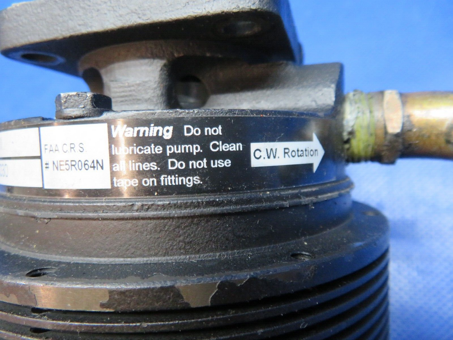 Cessna 310 Rapco Dry Air Pump Assy P/N 242CW CORE PROP STRIKE (0324-162)