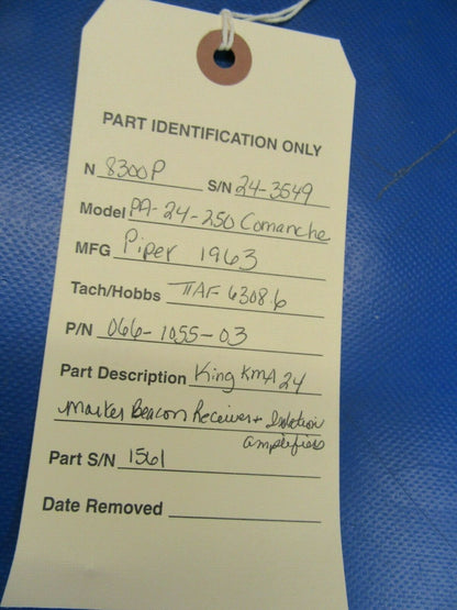 King KMA-24 Marker Beacon Receiver & Isolation Amplifiers 066-1055-03 (1219-52)