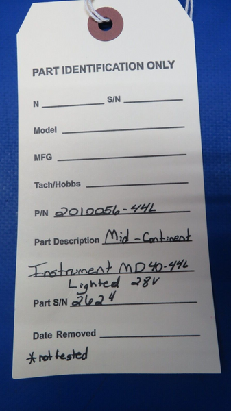 Mid-Continent Instrument MD40-44L Lighted 28V P/N 2010056-44L (0523-813)