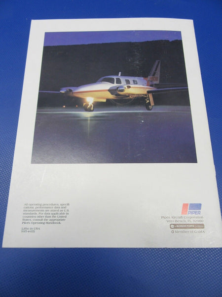 Piper Sales Brochures - 1981 Seneca II / 1984 Mojave (0124-31)