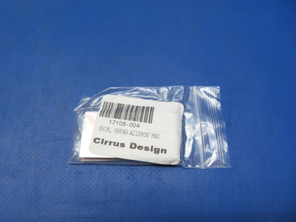Cirrus OTBD Aileron Hinge Shim P/N 17105-004 LOT OF 3 NOS (1023-557)