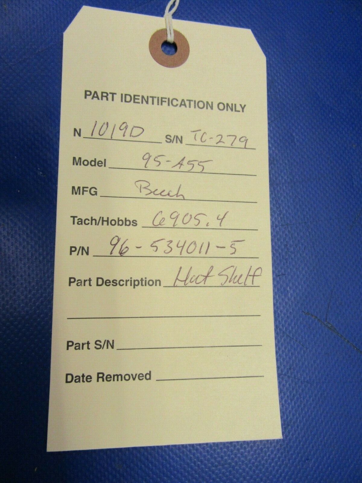 Beech Baron 95-A55 Hat Shelf P/N 96-534011-5 (0420-261)