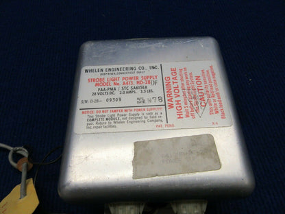 Whelen A413, HD-28 Strobe Light Power Supply STC SA615EA 28V (1121-587)