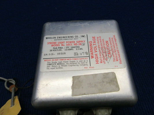 Whelen A413, HD-28 Strobe Light Power Supply STC SA615EA 28V (1121-587)