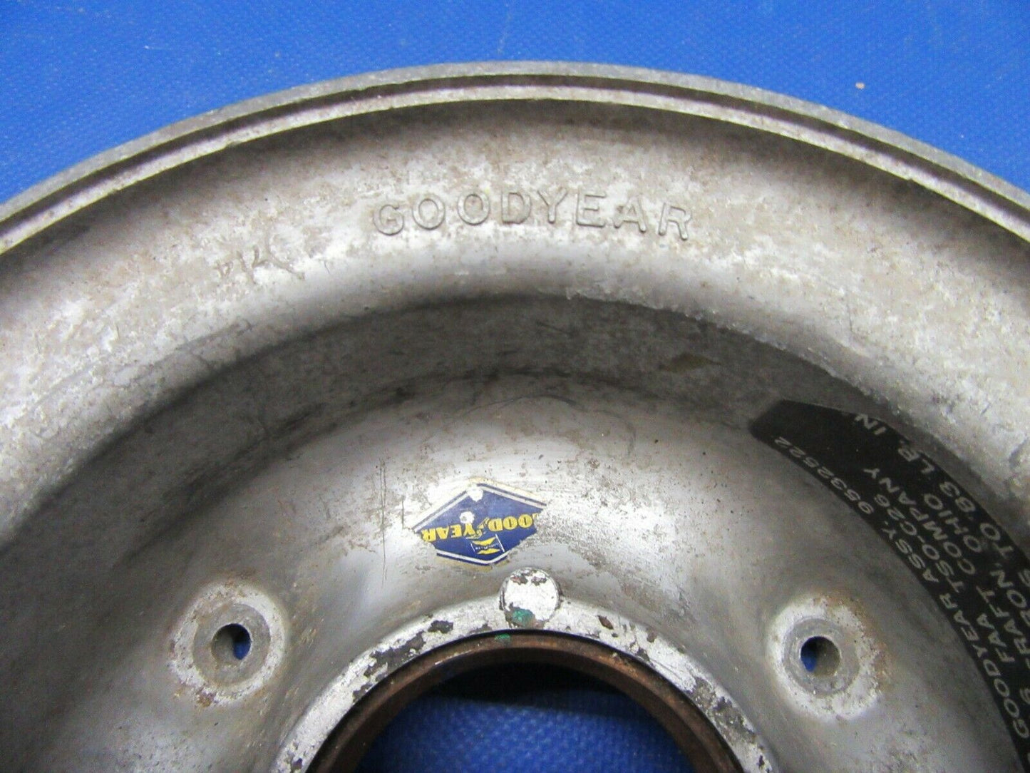 Cessna Goodyear 6.00 X 6 Wheel Half P/N 0541183-9 (1021-569)