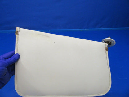 Beech Baron D55 Sun Visors Off White Leather 1 PAIR P/N 106-530032-7 (0418-158)