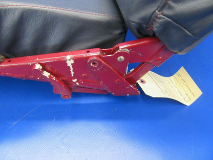 Cessna R182 Rear Seat Gray Leather w/ Red Stitching Reclines (0917-96)