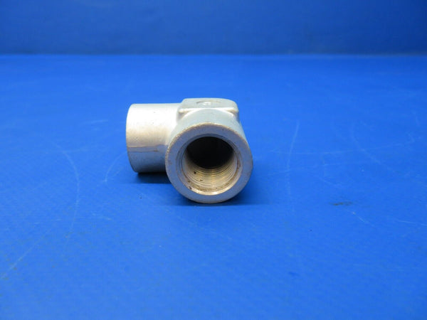 Aviation Elbow Fitting Aluminum P/N AN916-3 LOT OF 4 NOS (1222-302)