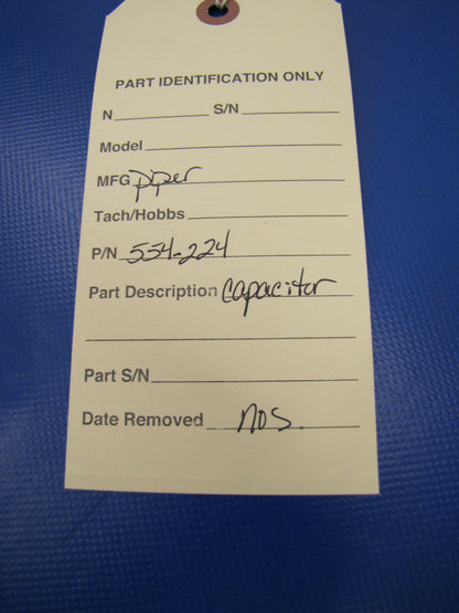 Piper Capacitor P/N 554-224 ONE LOT OF 2 (0317-239)