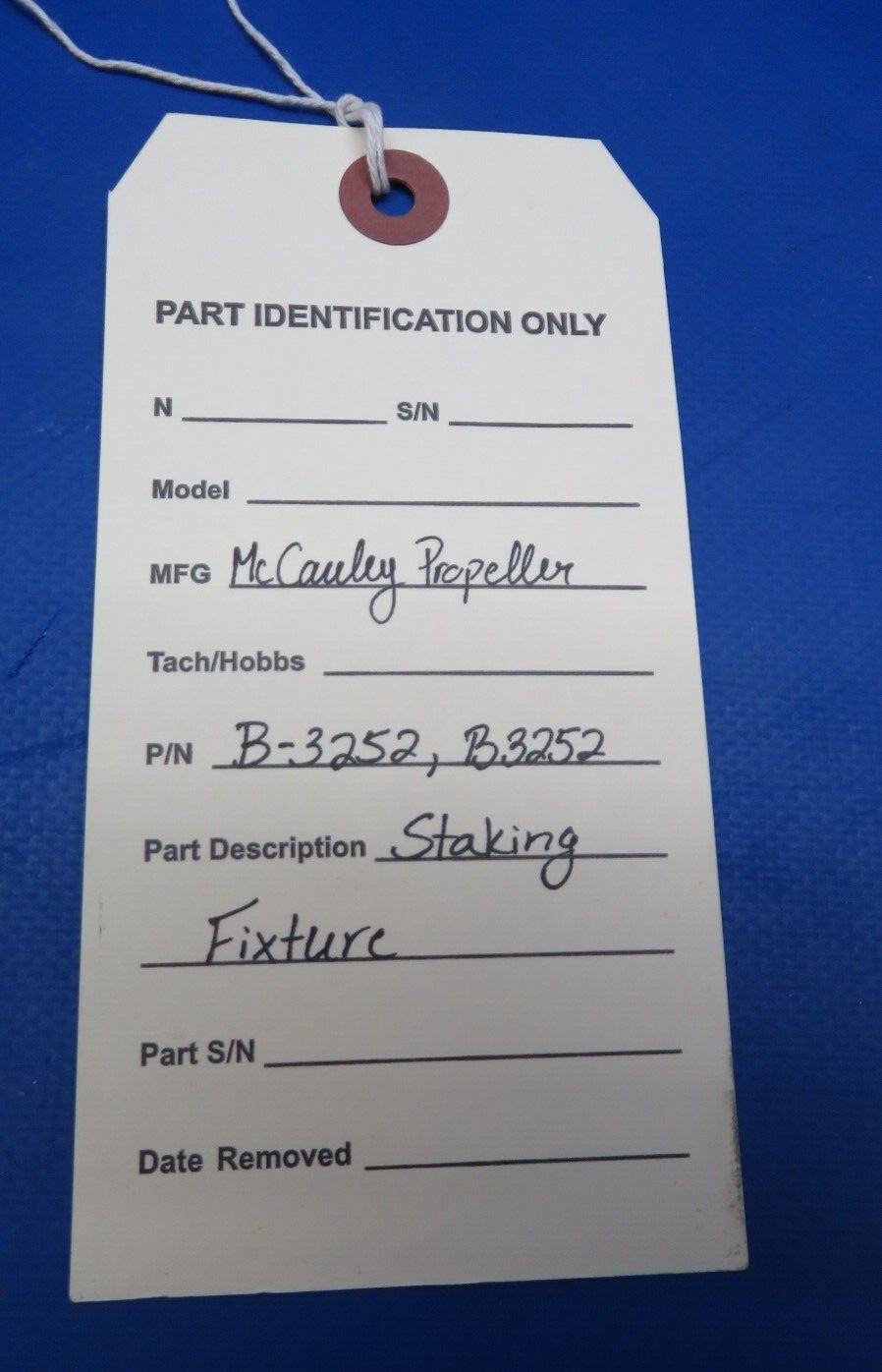 McCauley Threaded Propeller Staking Fixture P/N B-3252, B3252 ( 0523-122)