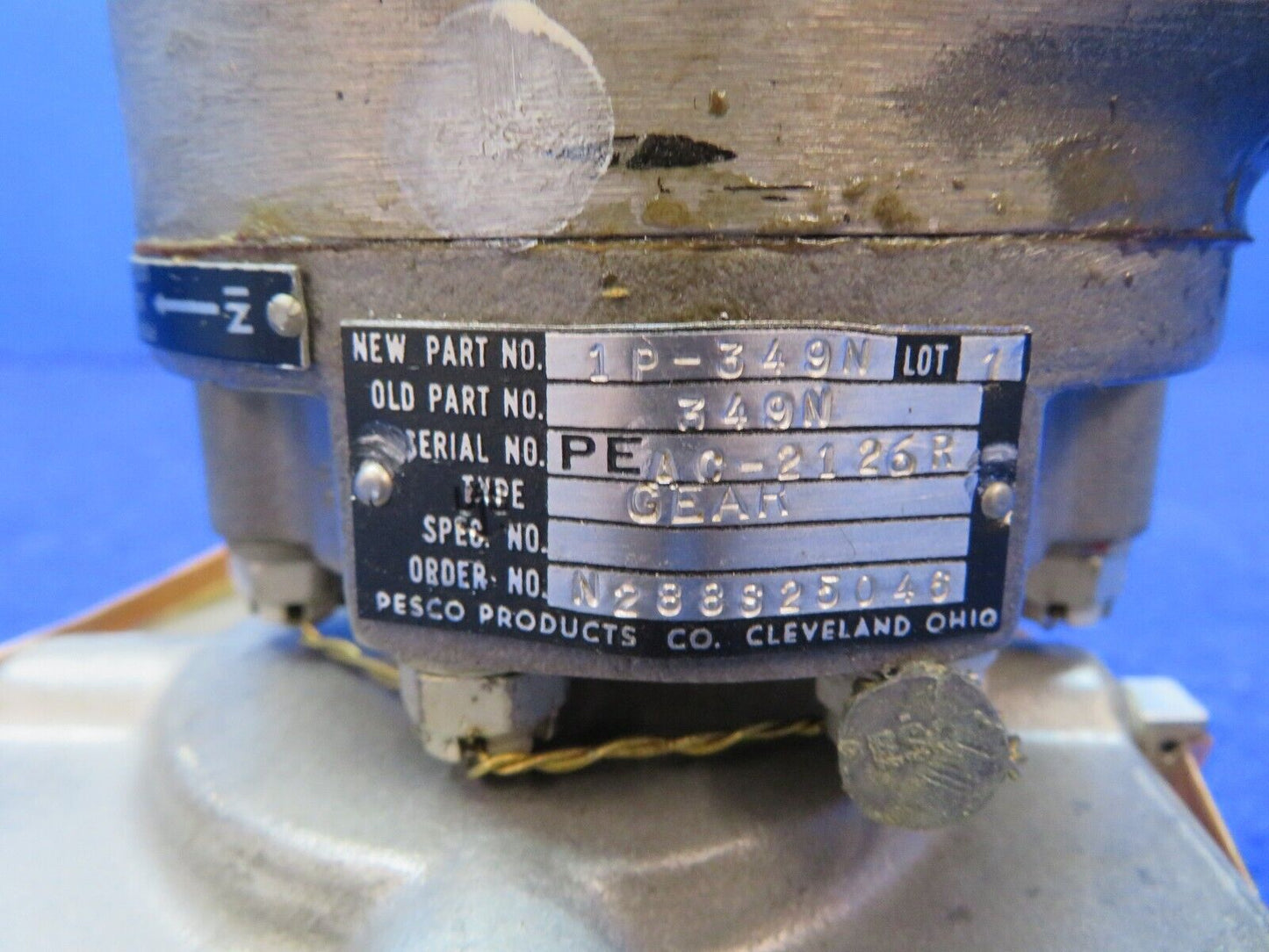 Pesco Pump Hydraulic Unit P/N 1P-349N Vintage NOS (0722-325)