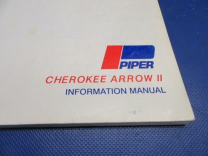 Piper Cherokee PA-28R-200 Arrow II Information Manual (1021-427)