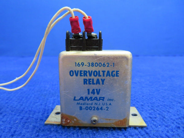 Beech B-24R Sierra Lamar Overvoltage Relay 14v P/N 169-380062-1 (0622-641)