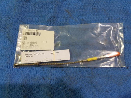Cessna 182/206/210 Cable Assy Rudder Aft P/N 1260105-109 (0516-93)