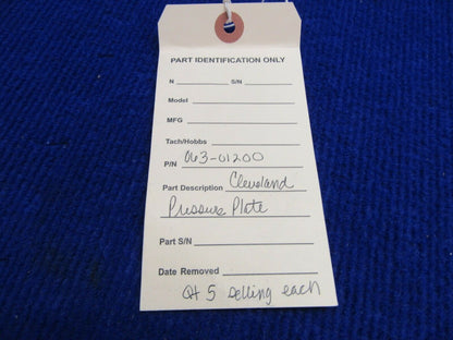 Cleveland Pressure Plate P/N 063-01200 (1121-600)