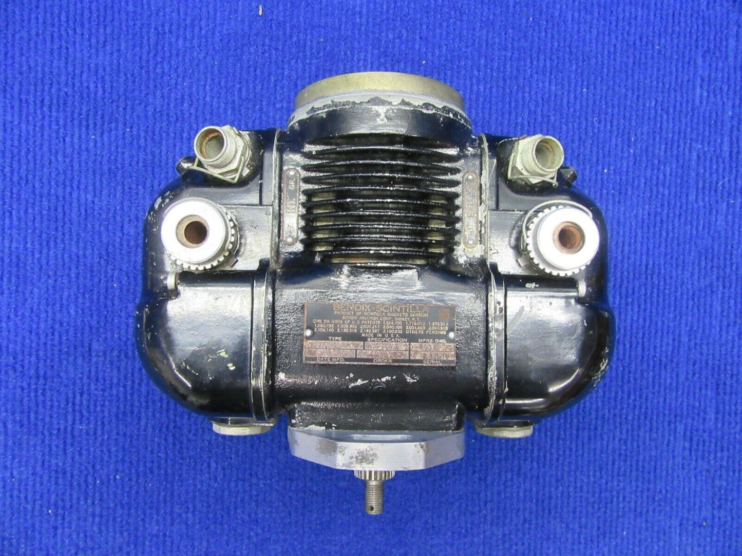 Vintage Bendix Scintilla Magneto AN9511A, DFRN FOR PARTS OR DISPLAY (1121-406)