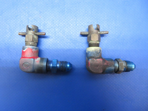 Beech Baron Fuel Drain Couplers w/ CCA-4850 Drain Valves LOT OF 6 (0623-394)