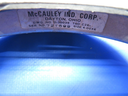 McCauley 6.00 x 6 Main Wheel Flange P/N D-30039 (0823-644)