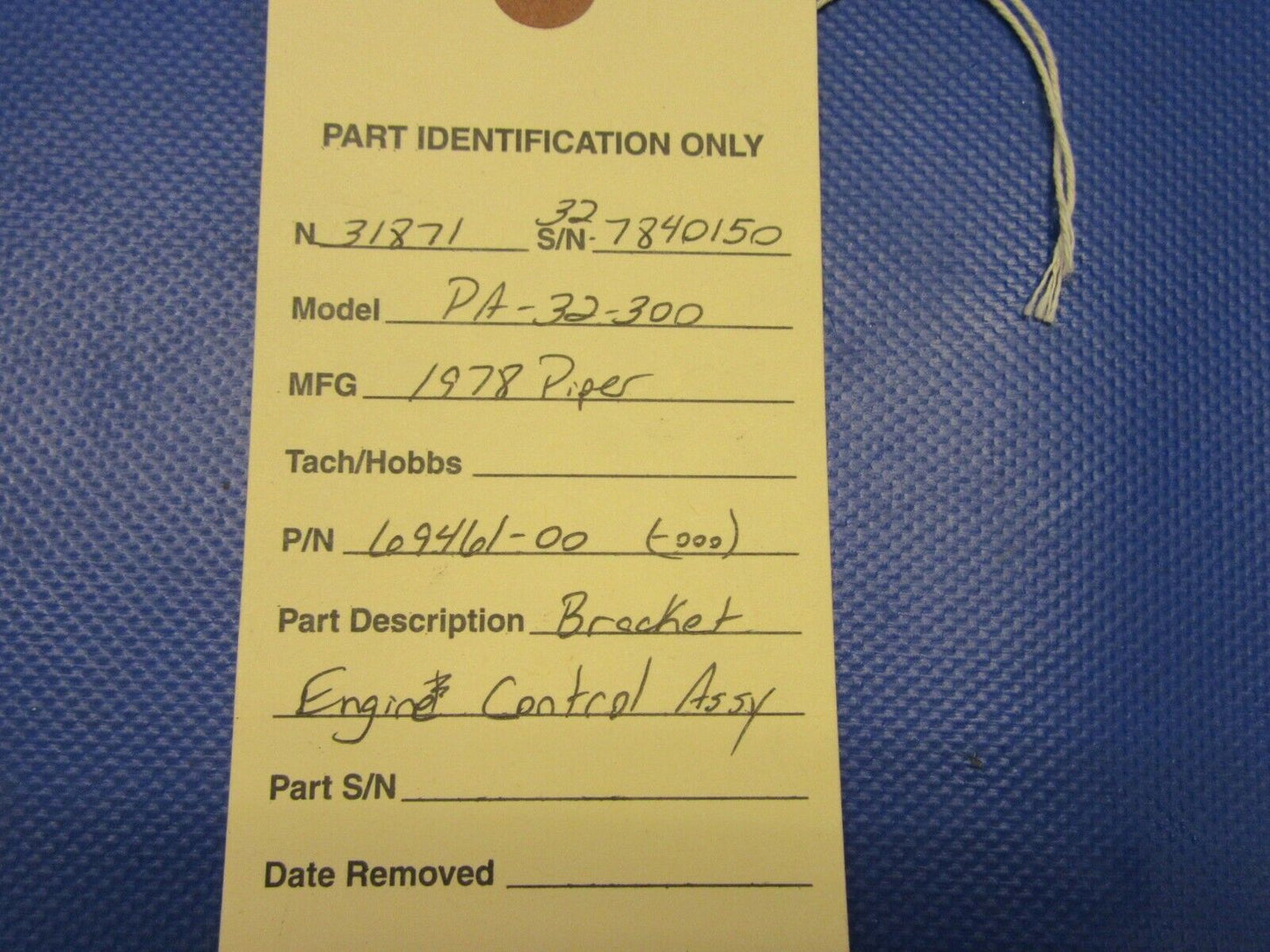 Piper PA-32-300 Bracket Engine Control Assembly 69461-00, 69461-000 (0321-331)