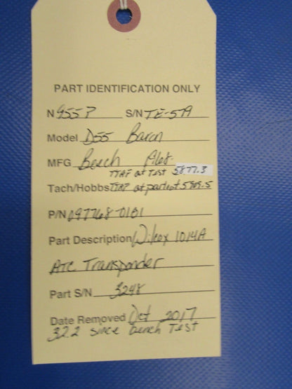 Wilcox 1014A ATC Transponder P/N 097768-0101 w/ 30 Day Warranty (1017-64)