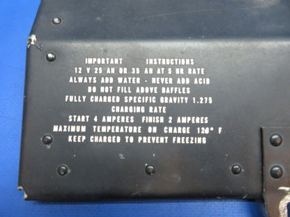 Piper PA-28-140 Battery Box Assy w/ Lid P/N 63888-00 (1123-161)
