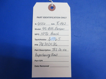 Beech 95-B55 Baron TKS De-Ice Proportioning Unit P/N PU311CW86 (0623-710)