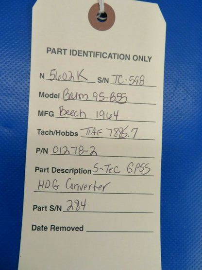 S-Tec GPSS HDG Converter 01278-2  Modified for King KCS 55A (0120-85)
