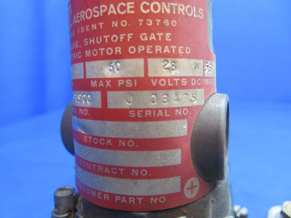 Piper Aerostar 602P Fuel Shutoff Gate Valve 28 Volts P/N AV16B1900 (0123-924)