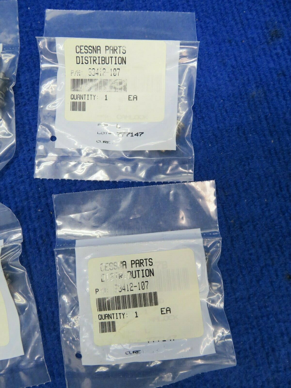 Cessna Fastener P/N S3412-107 LOT OF 10 NOS (0522-149)
