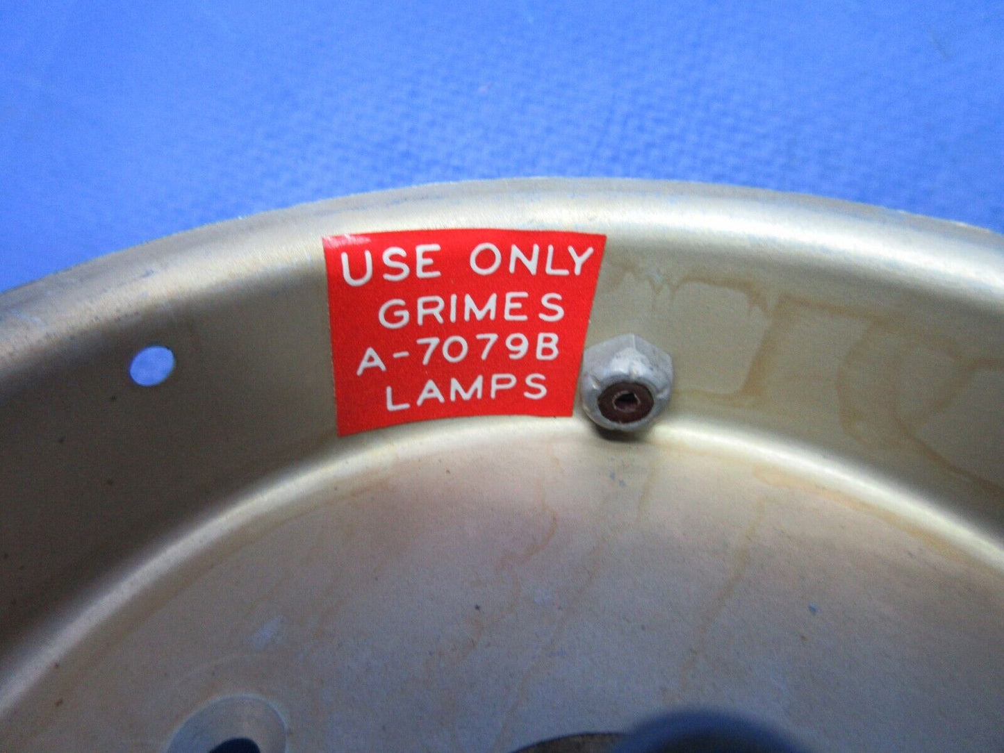 Grimes Rotating Beacon Plate Assy P/N B-7605-1 NOS (1123-774)