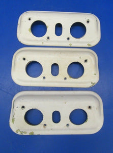 Beech 18 Cabin Light Switch Bezels Aluminum LOT OF 3 (1018-20)