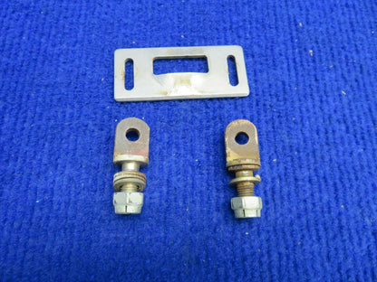 Piper Tomahawk PA-38-112 Plate Door Latch Striker w Pins P/N 77525-002 (0322-435