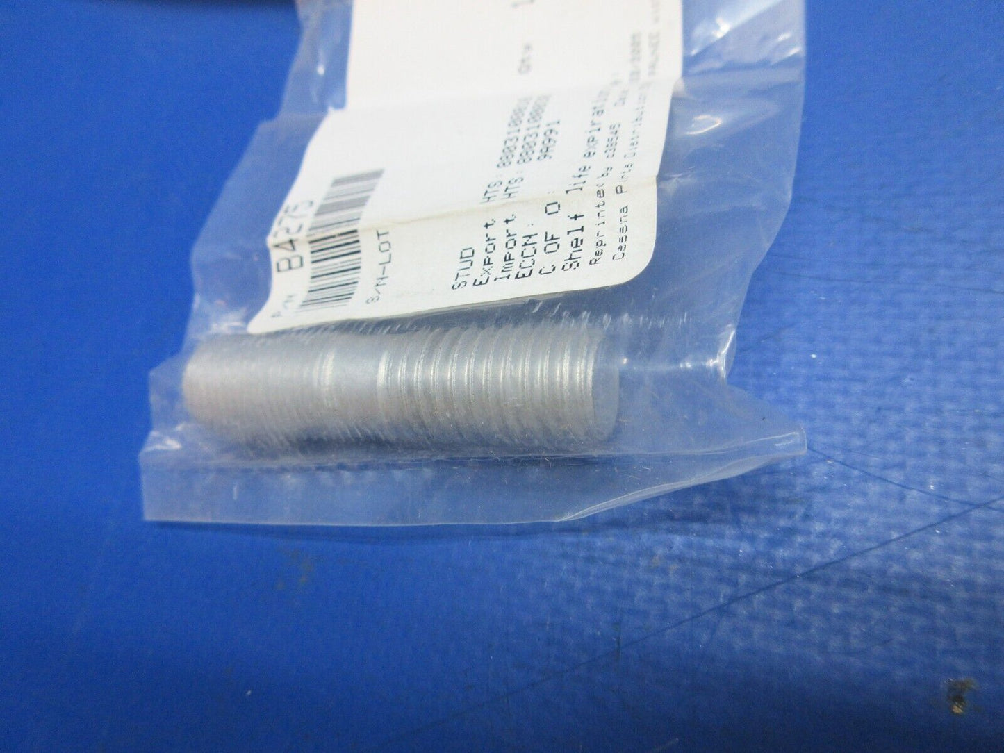 McCauley Threaded Propeller Stud w/ 8130 P/N B4275, B-4275 NOS (0523-445)