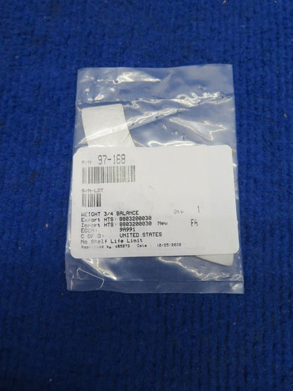 Goodrich Weight 3/4 Balance P/N 97-168 NOS (0522-411)