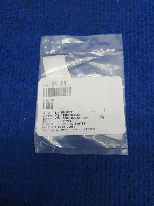 Goodrich Weight 3/4 Balance P/N 97-168 NOS (0522-411)