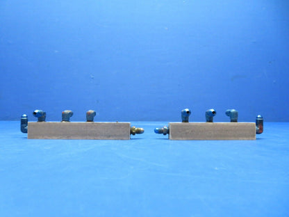 Piper PA-28R-180 Hydraulic Manifold LH & RH P/N 67521-00 (1123-420)