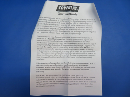 Ford F-100 Coverlay Dash Cover - Plastic Light Brown P/N 12-103-LBR (1022-824)