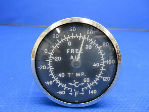 Beech N35 Bonanza Indicator Free Air Temperature P/N 35-380019-1 (1220-516)