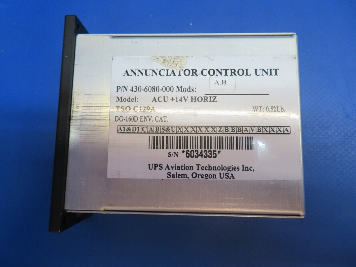 Apollo ACU Annunciator Control Unit P/N 430-6080-000 (0922-808)