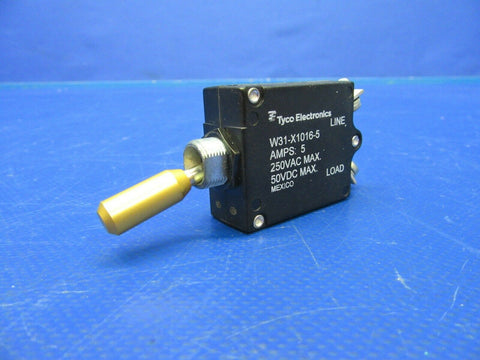 Beech Baron 58P Tyco 5 Amp Circuit Breaker Switch P/N 35-380132-61 (0320-248)