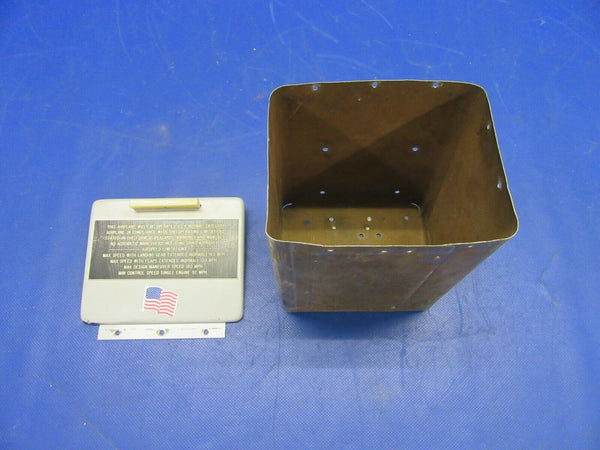 Beech Baron 95-B55 Glove Box w/ Door P/N 95-324038-29, 95-324038-63 (1121-340)