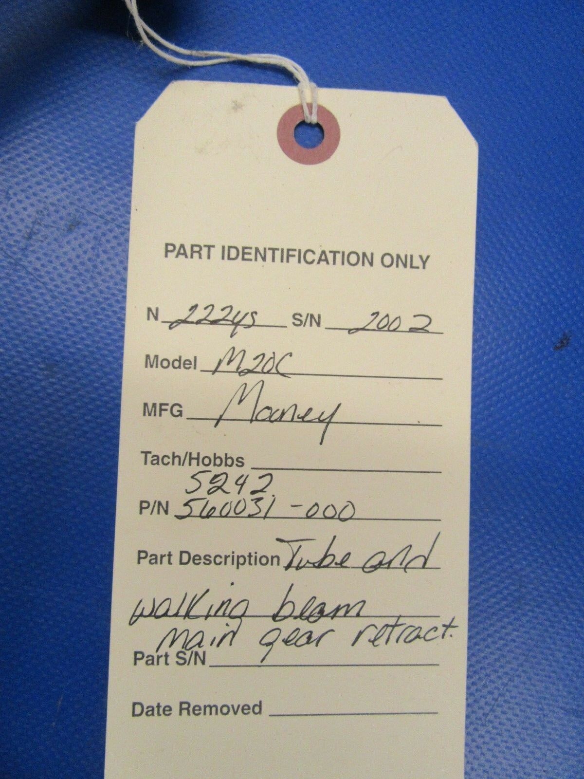 Mooney M20C Tube & Walking Beam Main Gear Retract 560031-000, 5242 (1018-254)